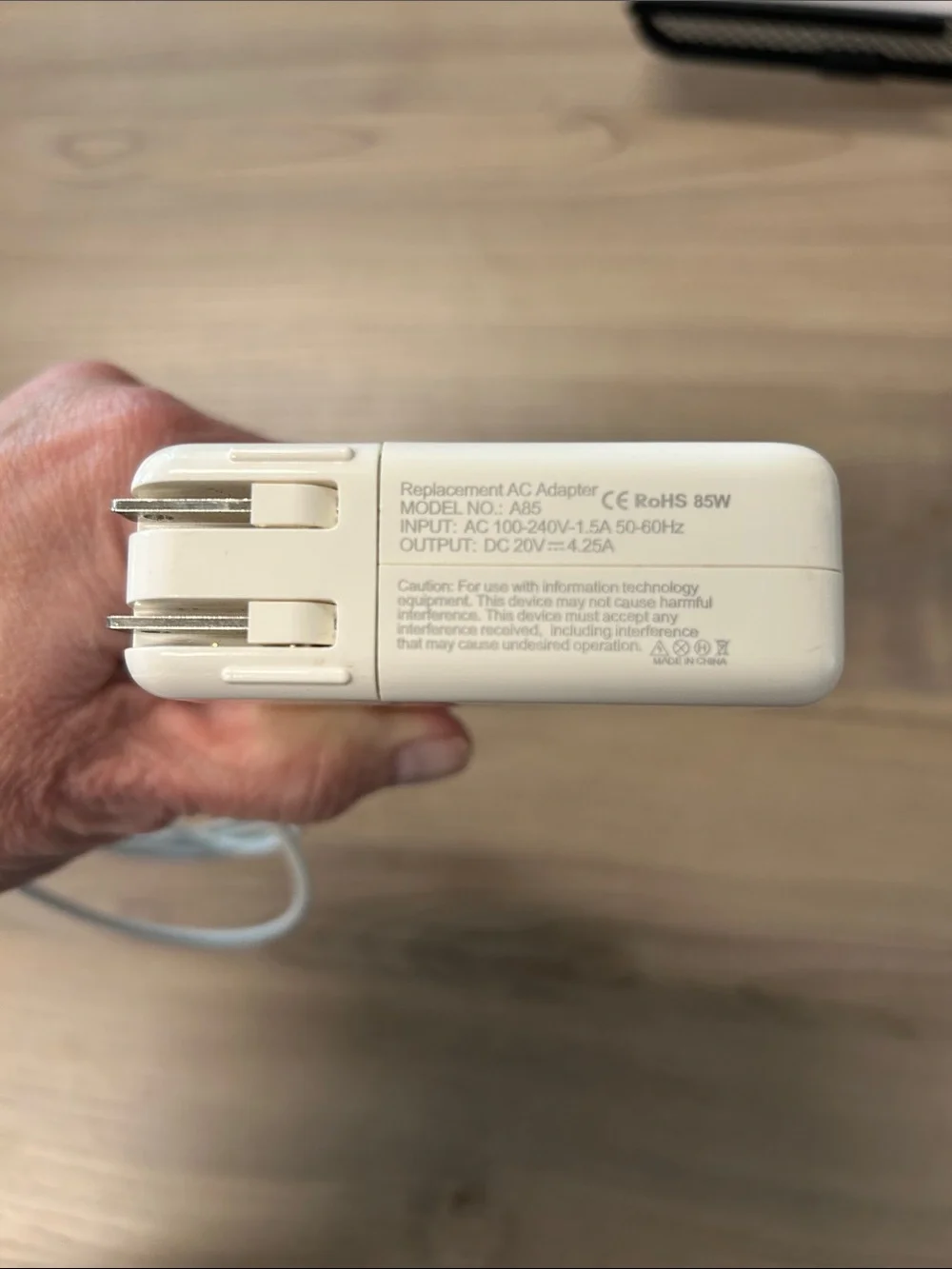 White MagSafe-Style Power Adapter Charger for Apple MacBook